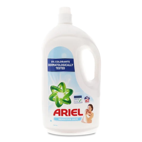 Гель для Прання Sensitive Skin Ariel, В/ґ, Пластикова Пляшка, 3.41л