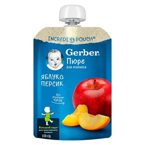 Пюре Gerber Яблуко-персик 150г