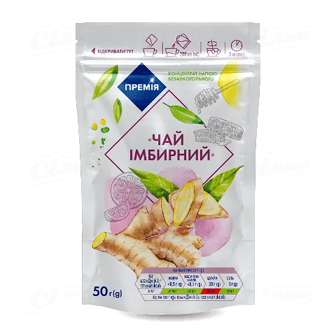Чай «Премія»® імбирний концентрований для приготування, 50г