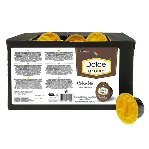 Кава Dolce Aroma Colombia Lavazza Blue в капсулах 8г*50шт