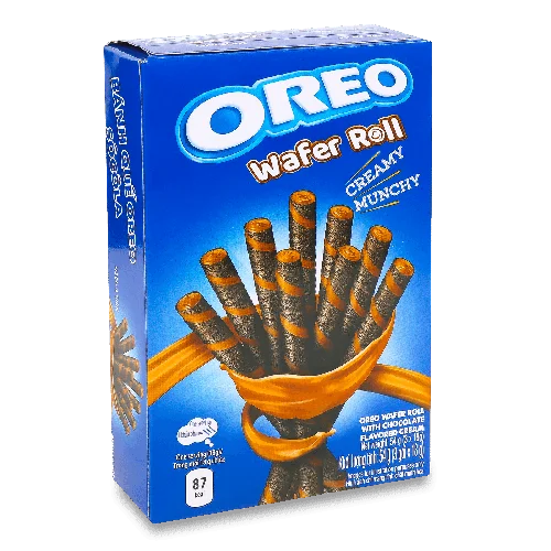 Трубочки Oreo вафельні з начинкою з аромат шоколад,54г