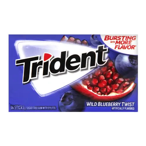 Резинка жувальна «Trident» голубика-гранат