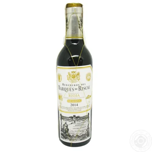 Вино Marques de Riscal Rioja Reserva червоне сухе 14% 0,375л