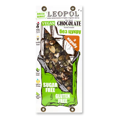 Шоколад 38% Без Цукру Кероб Чіа Вищого Ґатунку К/У 80г