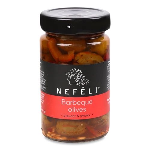 Оливки Варено-Копчені Nefeli, В/К, 200г