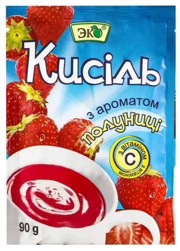 Кисіль полуничний Еко 90г