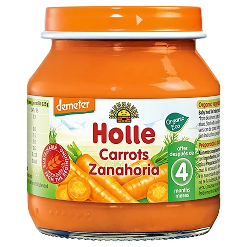 Пюре Holle морква з 4 місяців 125г