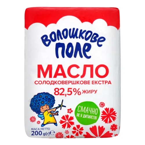Масло солодковершкове Екстра Волошкове поле 82,5%, 200г