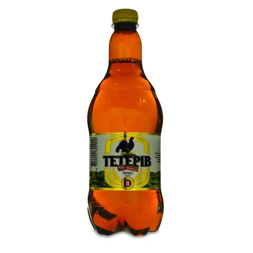 Пиво 0.9л 8% світле міцне ППБ Тетерів