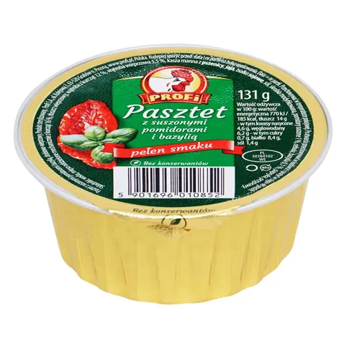 Паштет Profi з курячим м'ясом сушеними томатами та базиліком 131г