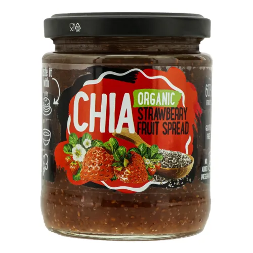 Джем полуничний з насінням чіа Organic Rudolfs 250г