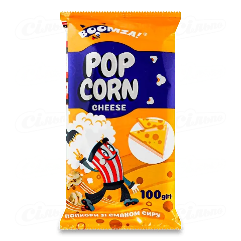 Попкорн для мікрохвильової печі "Сир" 100г (20 шт в уп)