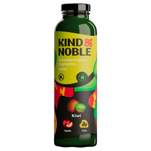 Смузі KIND&NOBLE ківі, яблуко, насіння, чіа 250мл