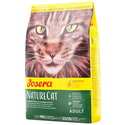 Корм сухий Josera NatureCat з домашньою птицею та лососем для котів 400г