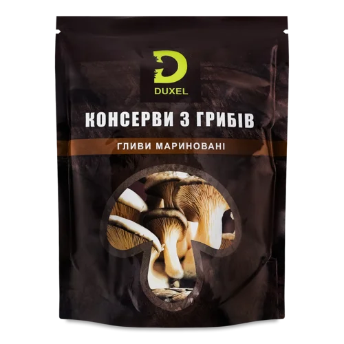 Гливи Мариновані Duxel Вищого Ґатунку, з/б 400г