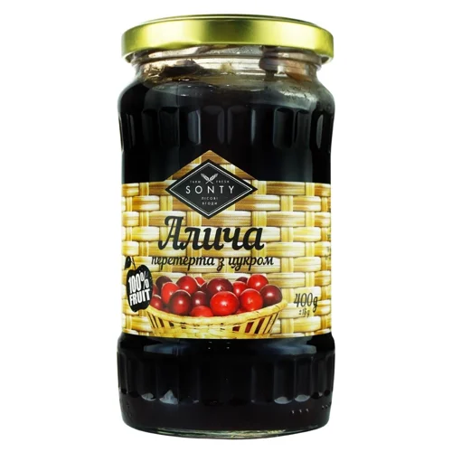 Sonty алича перетерта з цукром 400г