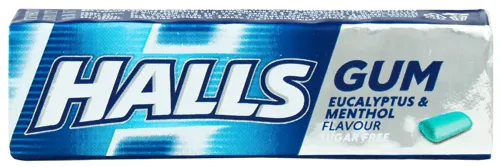 Гумка жувальна без цукру зі смаком евкаліпту та ментолу Ice Halls м/у 14г