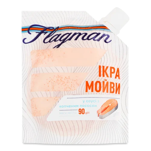 Ікра Мойви В Соусі З Копченим Лососем Flagman В/К 90г
