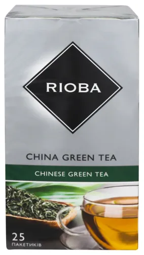 Чай зелений байховий Rioba картонна упаковка 25х2г