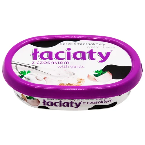 Крем-сир Laciaty вершковий з часником 135г