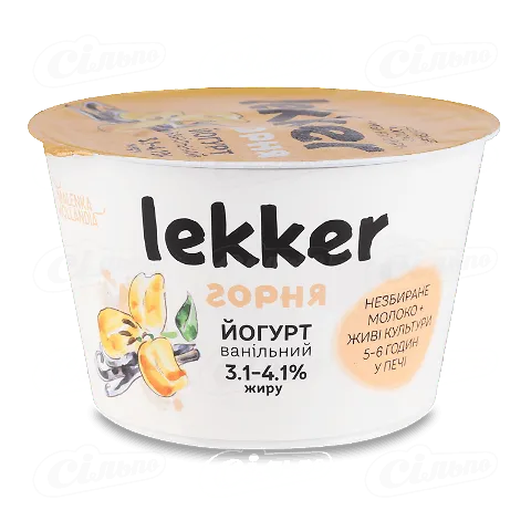 Йогурт ванільний 3.1-4.1% ст, 180г