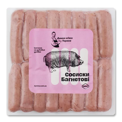 Сосиски Варені Багнетові Димне М'ясо Від Тараса, кг