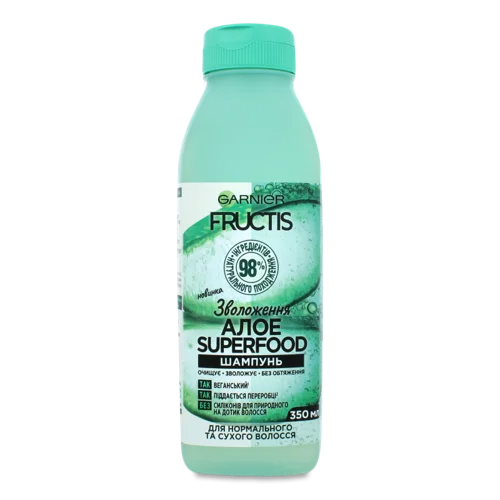 Шампунь Зволоження Алое Superfood Fructis, В/ґ, 350мл