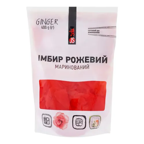 Імбир маринований рожевий JS д/п 400г