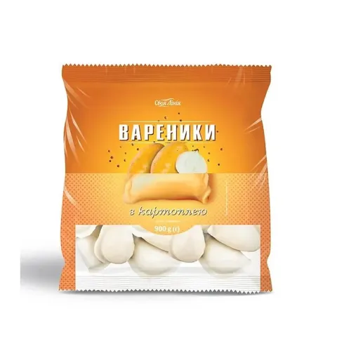 Вареники Своя лінія з картоплею заморожені п/ет 0,9 кг