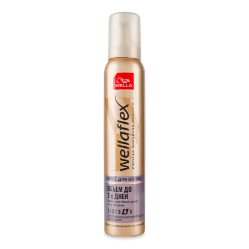 Мус для Волосся Екстрасильної Фіксації Wellaflex Wella, Об'єм до 2 Днів, 200мл