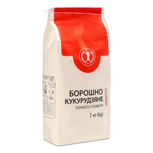 Борошно Кукурудзяне Тонкого Помелу в/ґ, ТМ '1', 1 кг