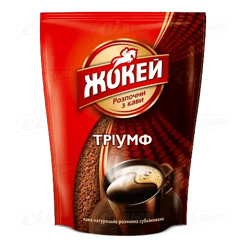 Кава розчинна «Жокей» «Тріумф» сублімована, м’яка упаковка, 65г