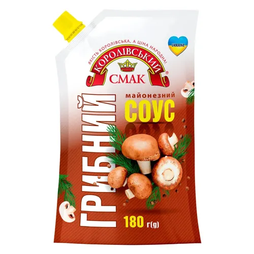 Соус майонезний Королівський смак Грибний 180г