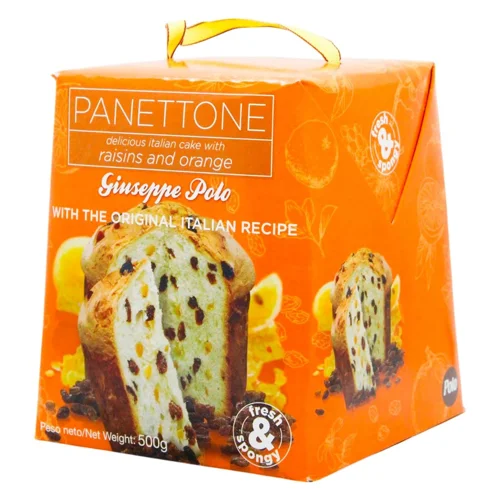 Панеттоне Fartons Polo преміум з родзинками апельсину 500г