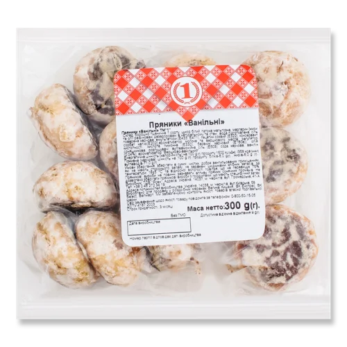 Пряники Ванільні В/ґ, ТМ '1', 300 Г