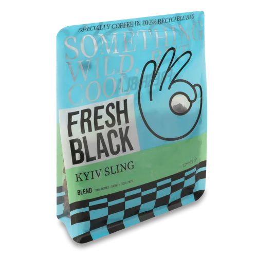 Кава Свіжообсмажена В Зернах Kyiv Sling Fresh Black, м/у 200г