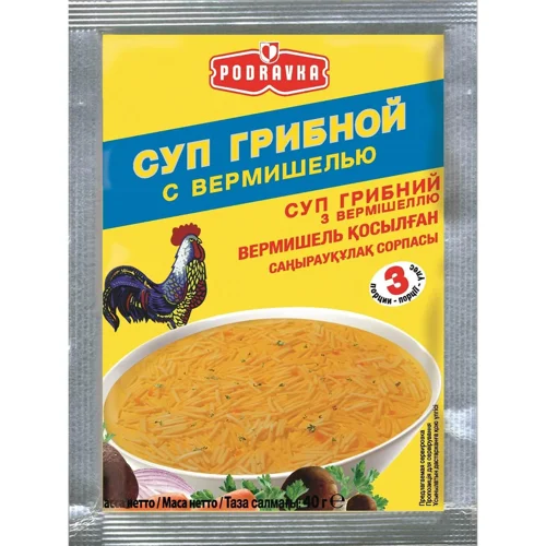 Суп Podravka грибний з вермішеллю,40г