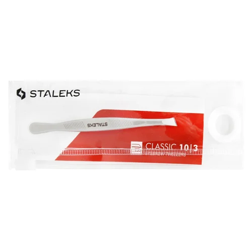 Пінцет для брів Staleks Classic TC-10/3 скошений