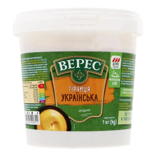 Гірчиця Українська міцна Верес відро 1кг