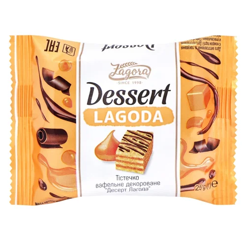 Тістечко Zagora Dessert Lagoda вафельне декороване 25г