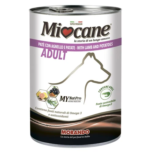 Корм вологий Miocane з ягням та картоплею для собак 400г