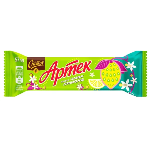 Вафлі СВІТОЧ® Артек зі смаком лимону 57г