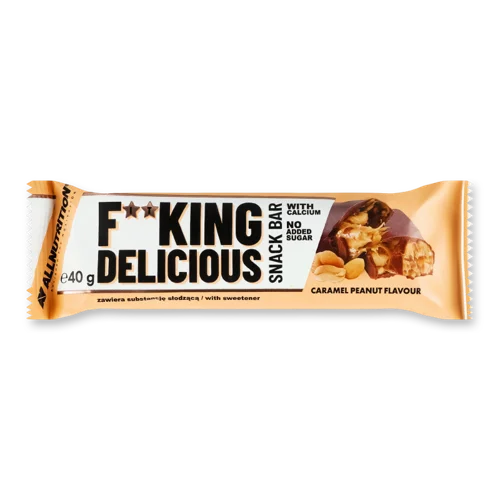 Снековий Батончик Зі Смаком Карамелі Та Арахісу Fitking Delicious, в/ґ, 40г