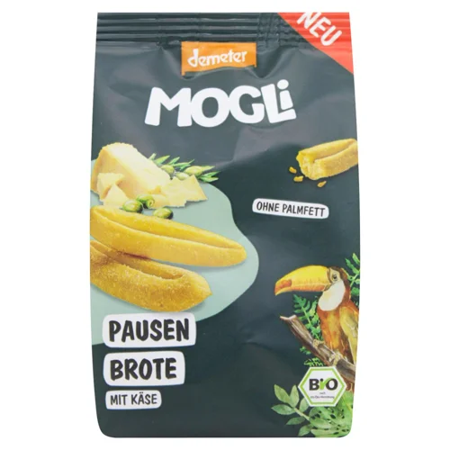 Хлібні палички Mogli з пармезаном органічні 50г