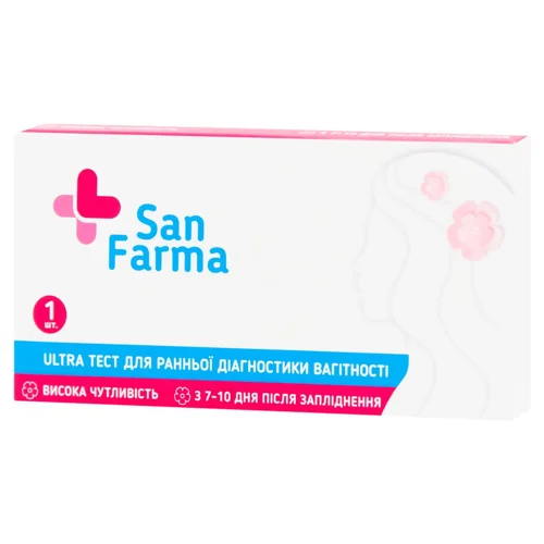 Тест-смужка San Farma Ultra 1шт