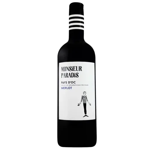 Вино Monsieur Paradis Merlot сухе червоне 13,5% 0,75л