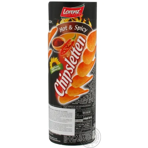 Чіпси Lorenz Chipsletten Hot & Spicy 100г