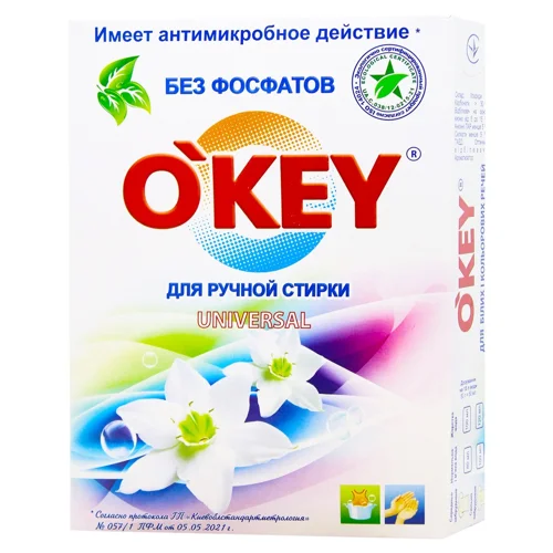 Пральний порошок O'key Universal для ручного прання 400г