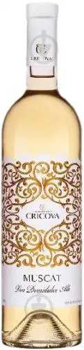 Вино Cricova Кружева Мускат біле напівсолодке, 0,75л