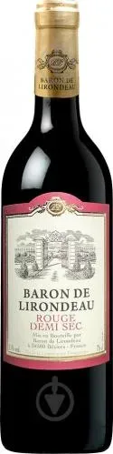 Вино "Барон де Лірондо" червоне натуральне сухе Кастель 0.75л